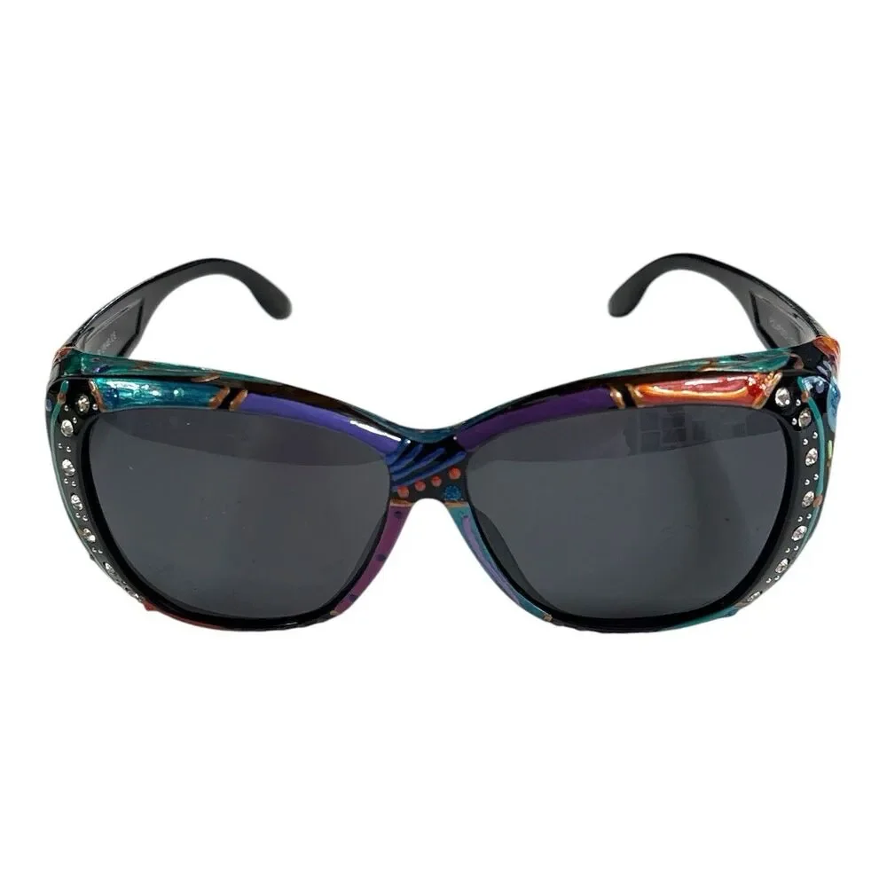Karin Frye Fit Over Sunglasses Hand Painted One Of A Kind Art For The Face
